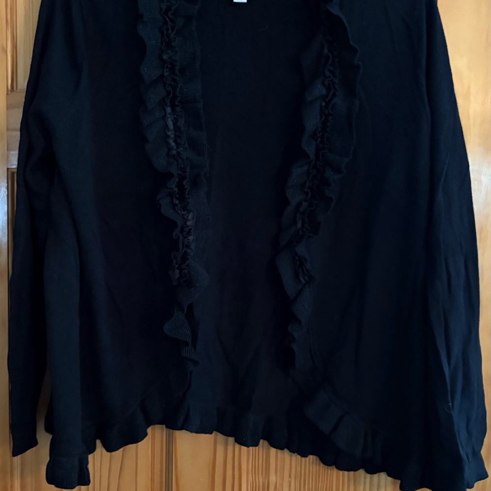 Charter Club Black Knit Cardigan - Picture 4 of 5